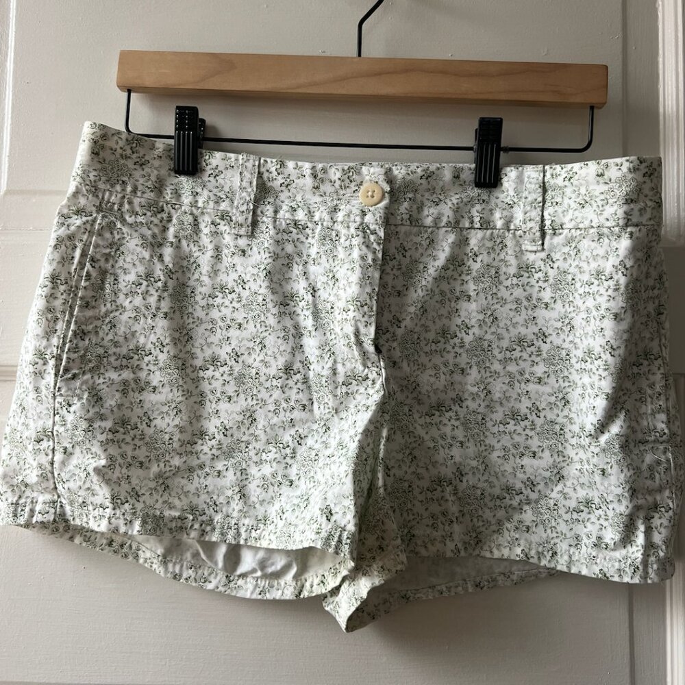 J Crew Floral Cotton Shorts